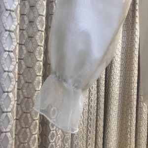 White Shirt With Puff Sleeves