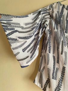 Leaf Print Top