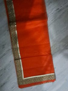 Orange Kota Saree