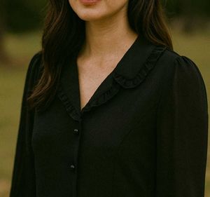 Black Ruffle Top *Clearance*