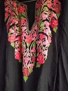 Woolen Kashmiri Phiran with Aari Embroidery