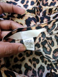 Clearance Sale🔥H&amp;M Puff Sleeves Leopard Print Dre