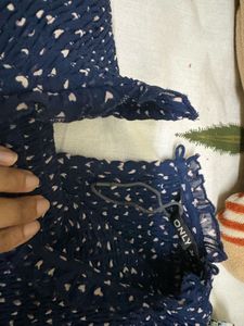 Blue Printed Dress