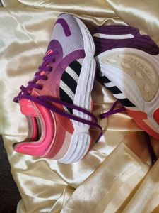 ADIDAS Originals Women White &amp; Pink Sneakers