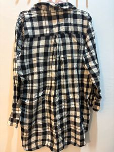 Plaid Flannel Sleep Shirt H&amp;M