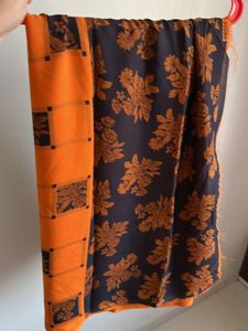 Daily Wear Orange Saree