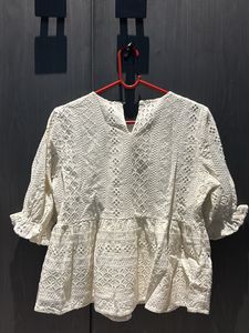 Off White Cotton Top