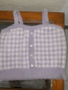 Cute lavender girl Crop Top