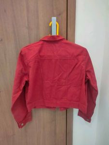 Denim Jacket With Butterfly Design