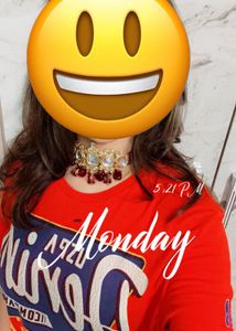 Burgundy Beaded Kundan Choker