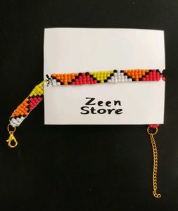 Hand Made Classic multicolour Wide Bead Bracelet