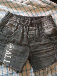 Distressed Denim Shorts