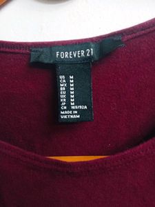 Forever 21 Burgundy Bodysuit