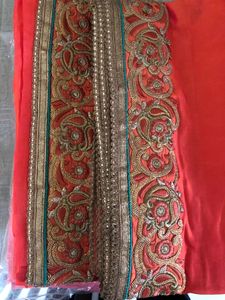 Heavy Border Saree with Blouse