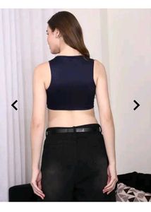 Fun Graphic Print Crop Top