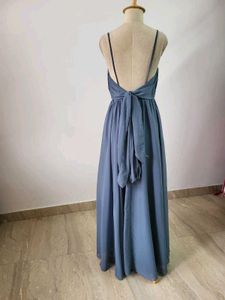 Elegant Blue Maxi Dress