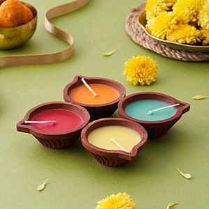 Colorful Decorative Diwali Diyas