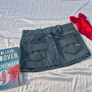 Y2K Micro Mini Denim Skirt