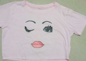Winking Face Crop Top