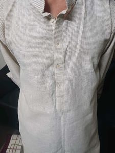 Embroidered Gray Kurta