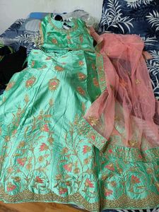 Elegant Mint Green Lehenga Choli