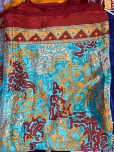 6 Combo Saree Satin Silk Soft