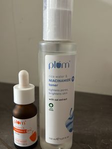 Plum Niacinamide Toner + VIT C 15% Serum