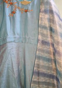 Elegant Blue Ethnic Gown