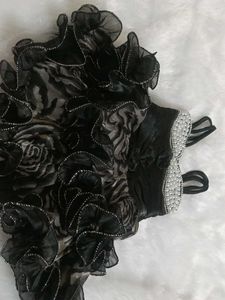 Floral Black Dress