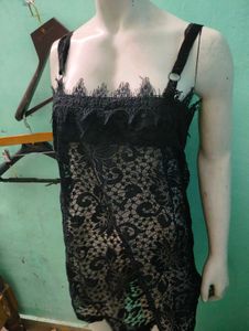 Black Lace Mini Dress