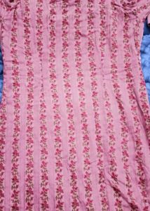 Pink Floral Kurta