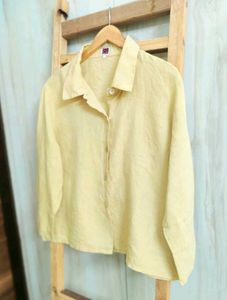 Linen Beige Colour Shirt Size-42-44