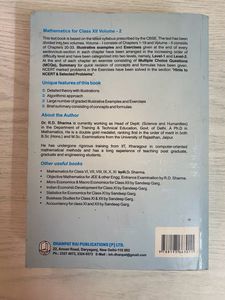 RD Sharma Maths for class 12 - volume 2