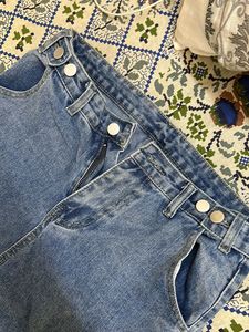 Urbanic Blue Jeans with Button Detail