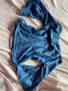 Denim Off-Shoulder Top