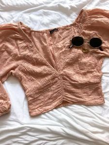 🇪🇸Bershka Spanish Premium V Neck Blouse Top