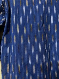 Ikkat Blue Kurti