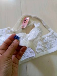 White Lace Bra