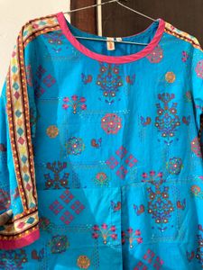 Floral printed cotton Kurta