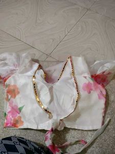 Floral Print Saree