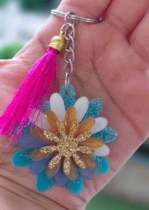 Flower Tassel Keychain