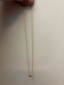 Gold Ball Pendant Necklace