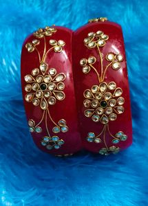 Red &amp; Gold Bangle Set