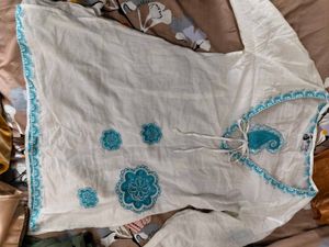 Deep Neck Cute Short Kurti