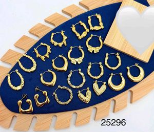 Gold Hoop Earring Pair