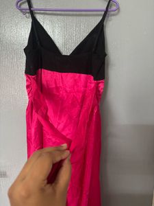 Hot Pink &amp; Black Mini Dress