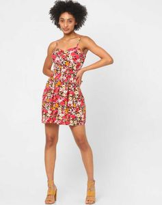 Spaghetti Floral Printed Dress