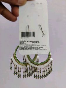 Boho Beaded Hoop Earrings