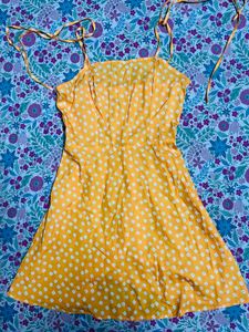 Yellow Polka Dot Sundress