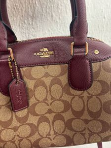 Coach Speedy Medium - Blush Pink &amp; Burgundy